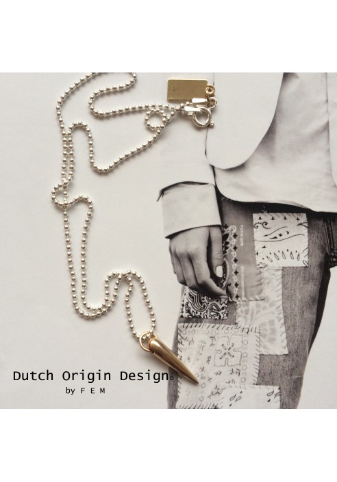 Necklace: Bronze Sparkle €89,-