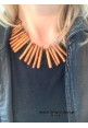 Necklace: Natural Coral Glow 