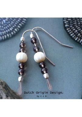 SOLD: Earrings Silver & Topaz 