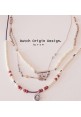 3 Necklaces of Coral Glow MiX-set